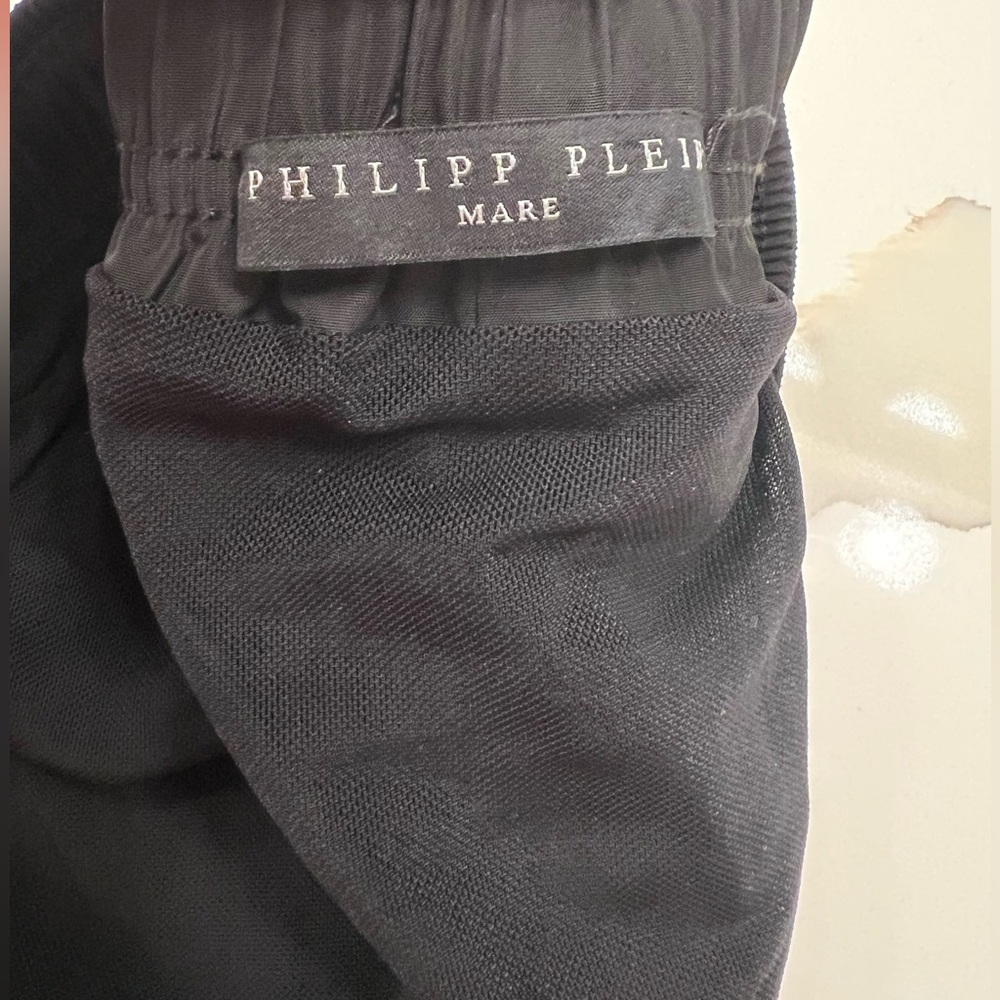Philipp Plein Black Men's swim trunks 
Size medium
Bought in Vegas worn once